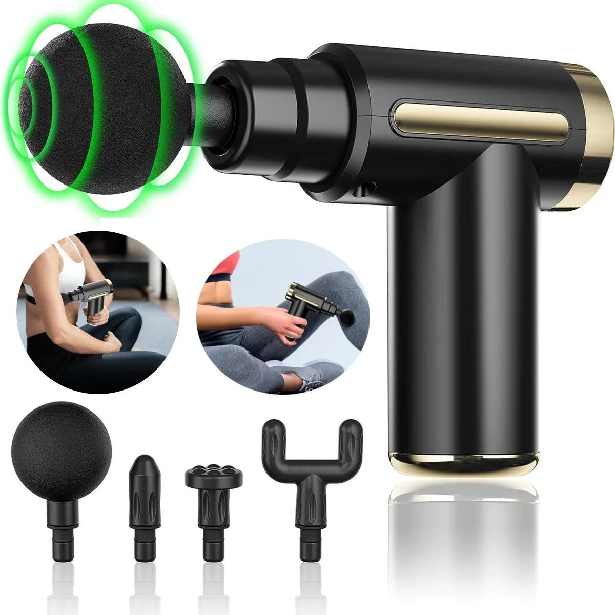 Massageador Fisioterapêutico em Formato de Pistola