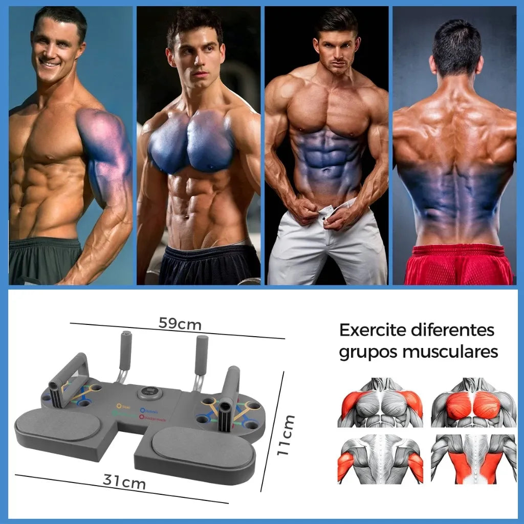 Prancha de Flexão Max Performance™ Sua Academia em Casa