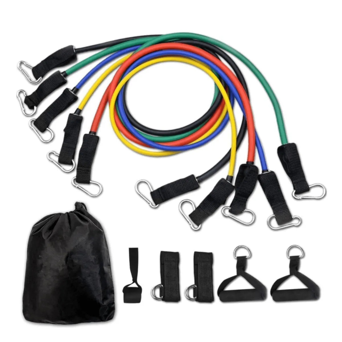 Kit Extensores Elásticos para Treino Funcional em Casa