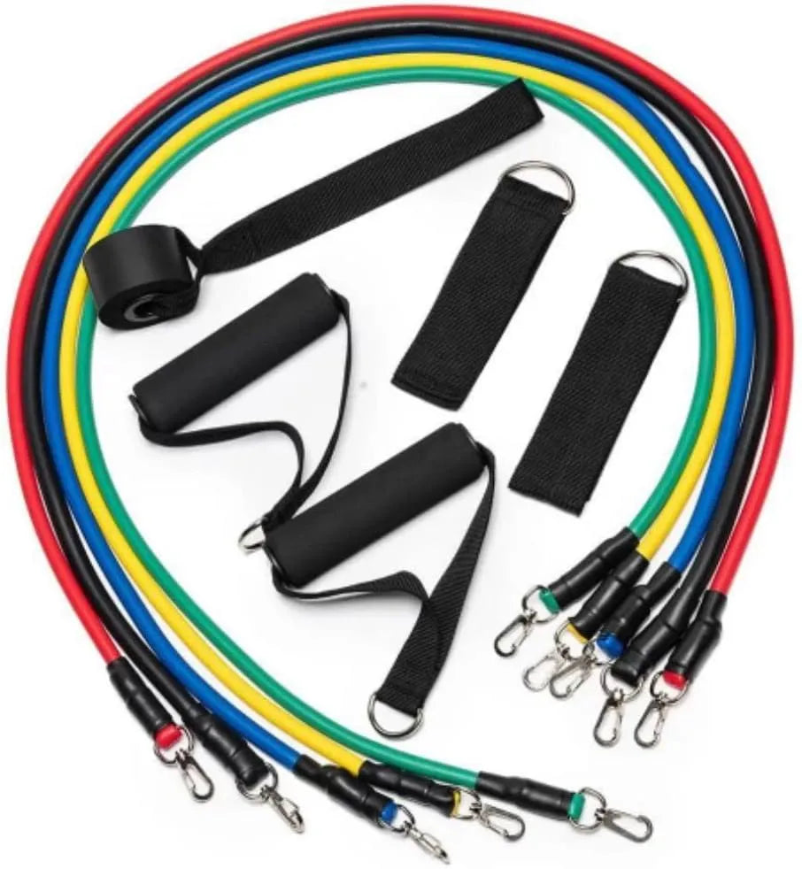 Kit Extensores Elásticos para Treino Funcional em Casa