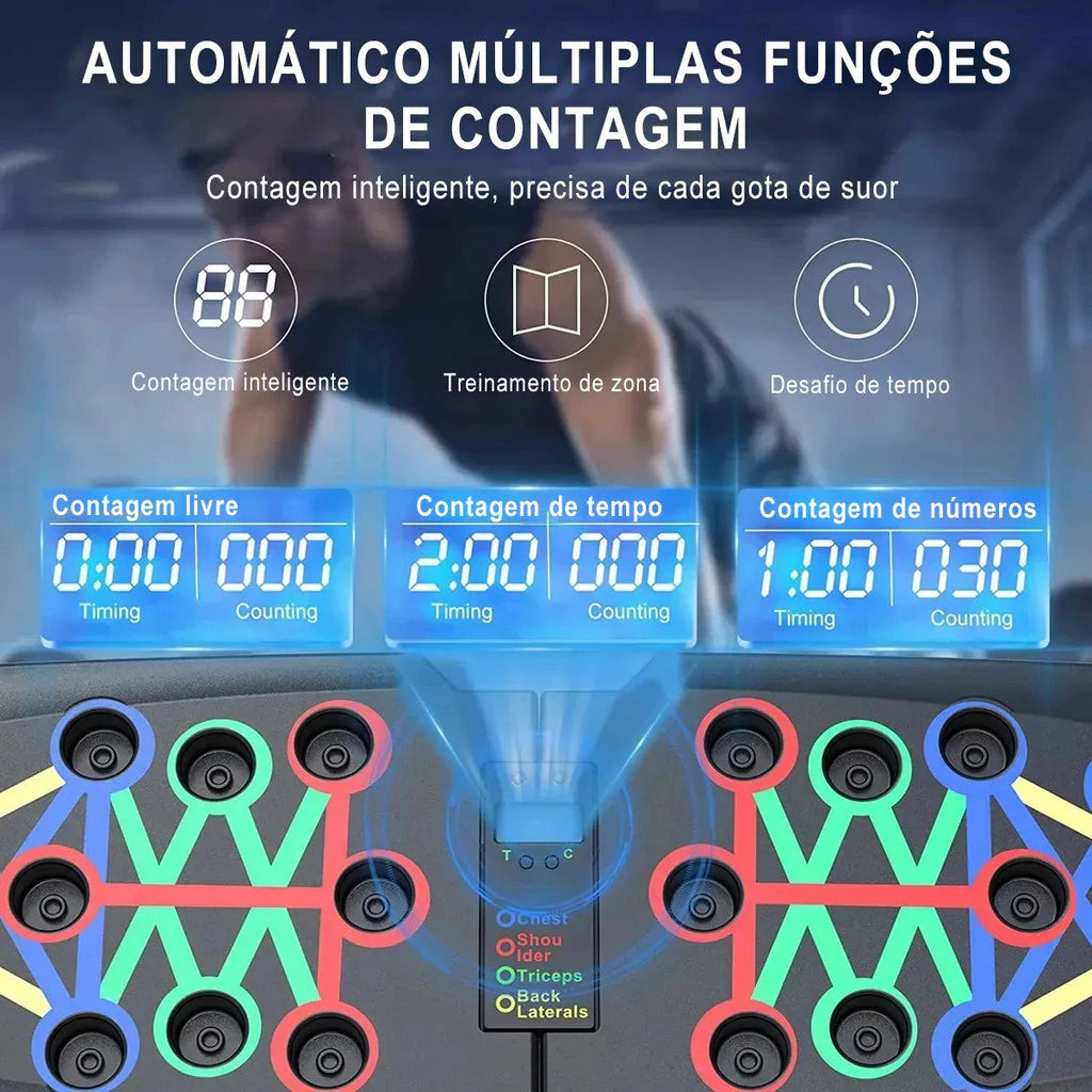 Prancha de Flexão Max Performance™ Sua Academia em Casa