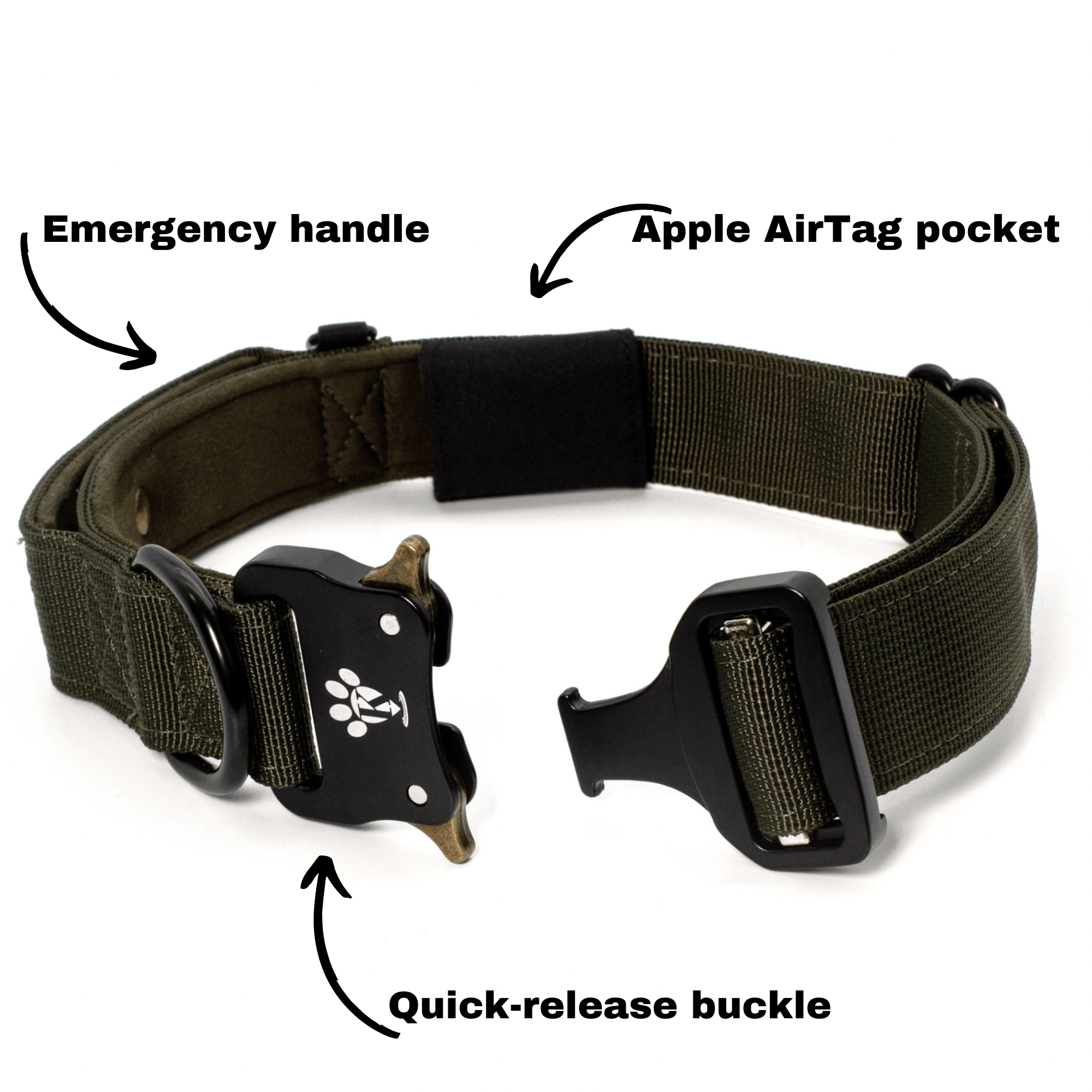 Keepaws™ Tactical AirTag Collar - carbermais