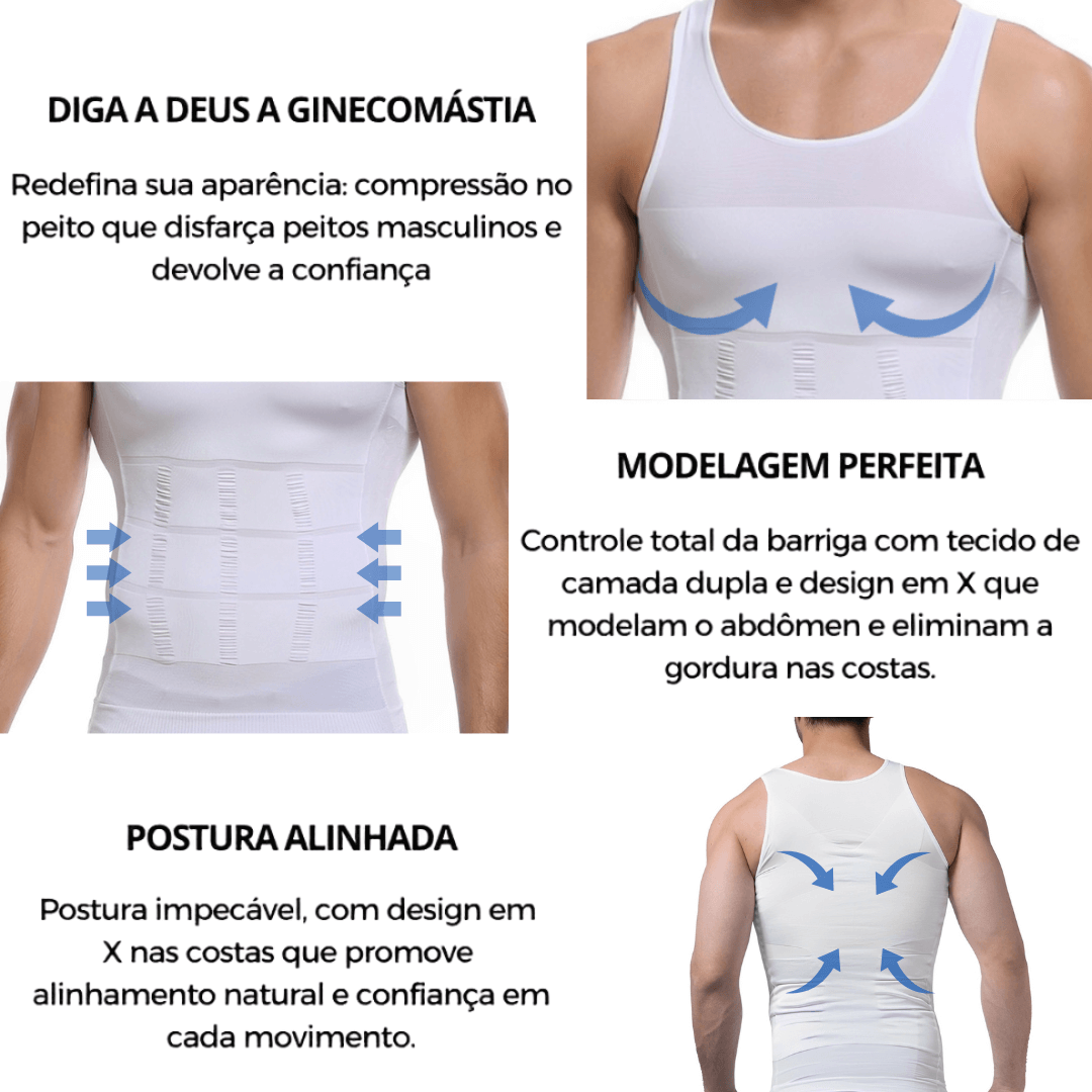 Camisa Masculina de Compressão Ultrafina Elite Shape®