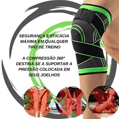 Joelheira Fitness de Compressão Ajustável