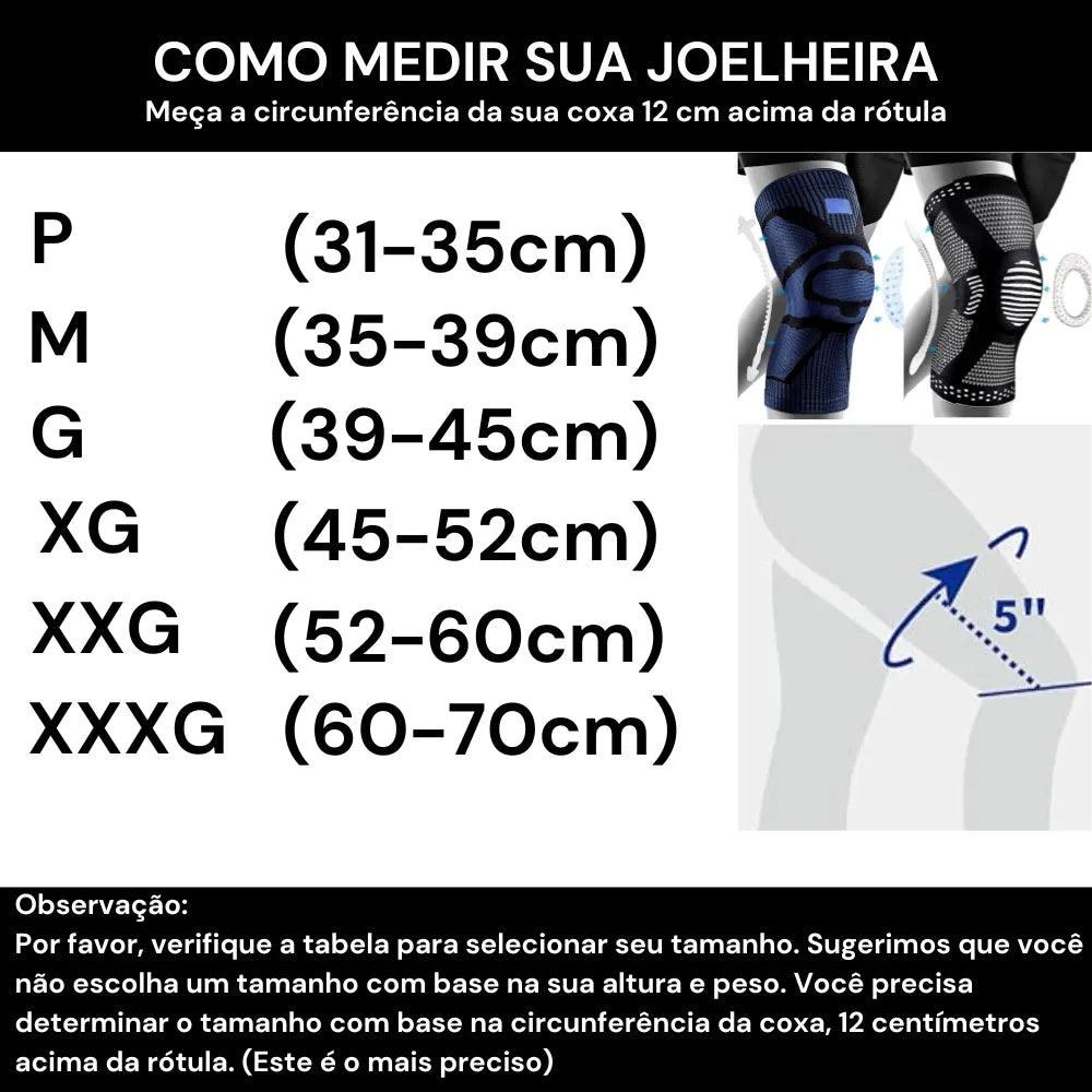 Joelheira Ergonômica de Compressão para Alívio de Dor e Suporte Avançado