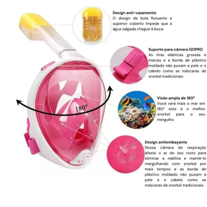 Snorkel Adulto Full Face 180°