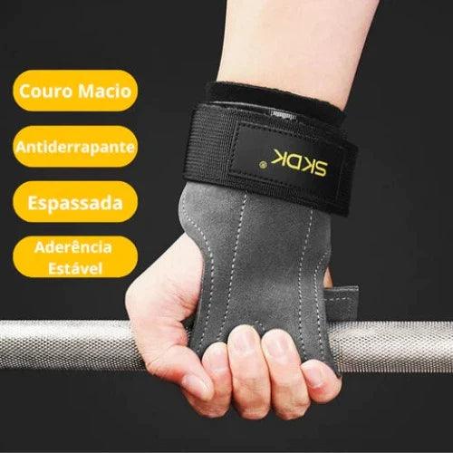 Luva Musculação Strap Hand Grip Competition - carbermais