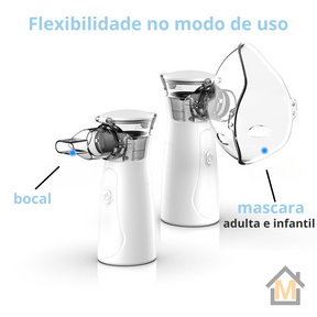 Inalador Nebulizador VitaAir® - Portátil e Ultra Silencioso (LEVE 2 E ECONOMIZE) - carbermais