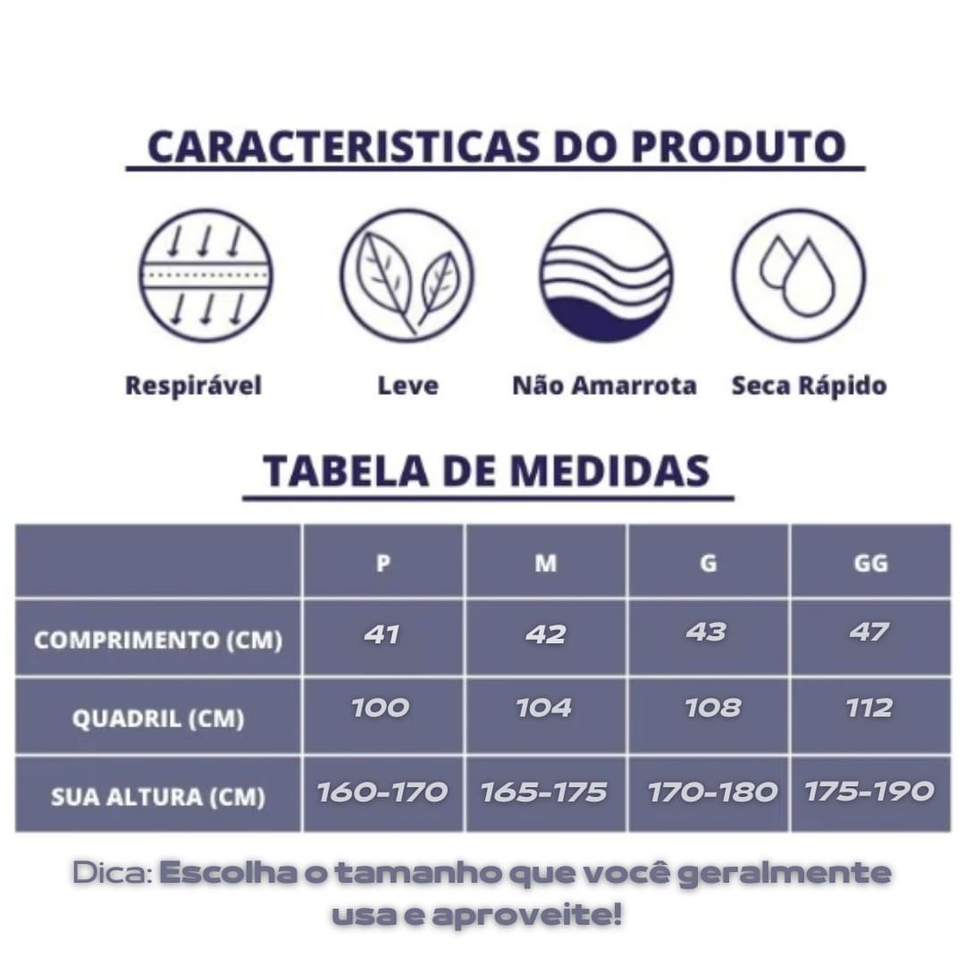 Short DryFit® de Compressão - Leve 2 Pelo Preço de 1 + BRINDE - carbermais