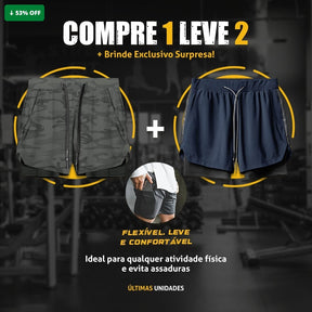 Short DryFit® de Compressão - Leve 2 Pelo Preço de 1 + BRINDE - carbermais